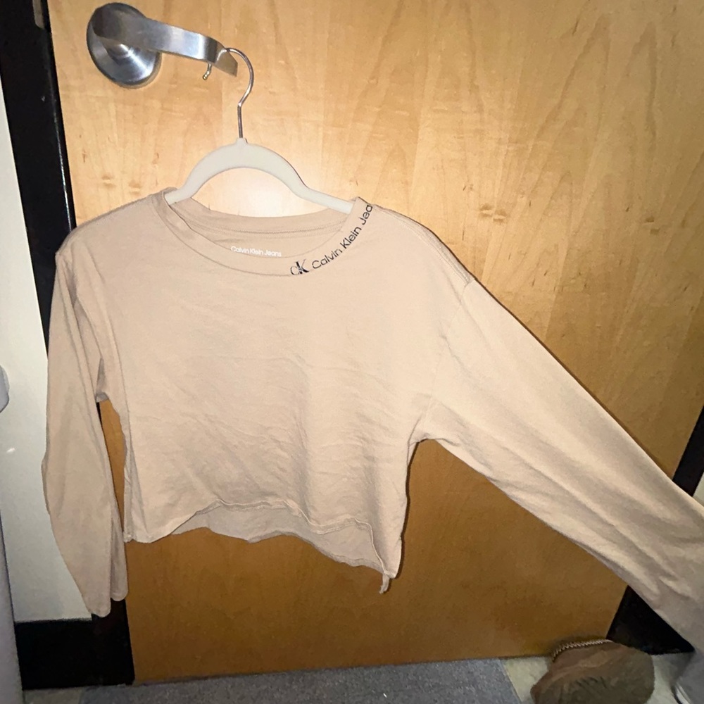Calvin Klein Tan Long Sleeve
